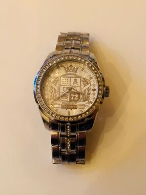 Marc Ecko Men's Silver watch with Diamond accents